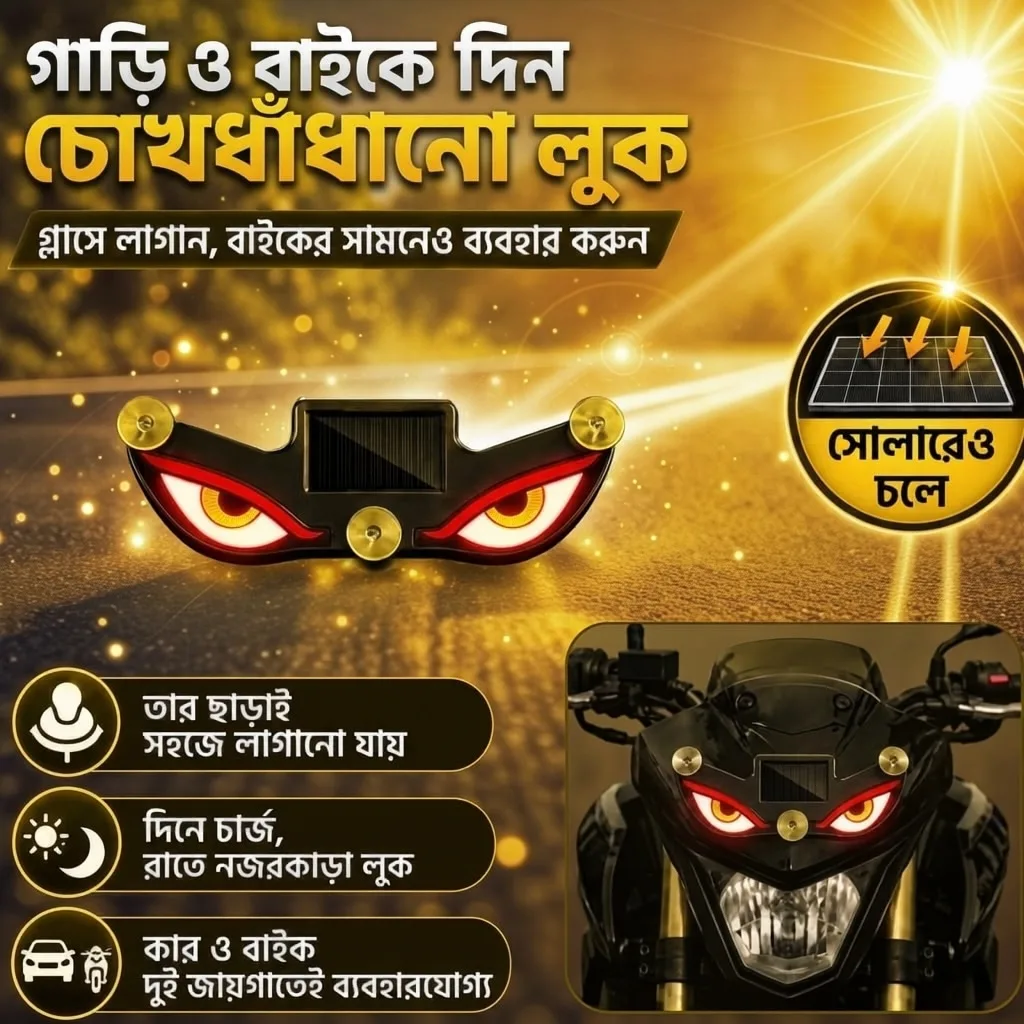 Solar Demon Eye Warning Light