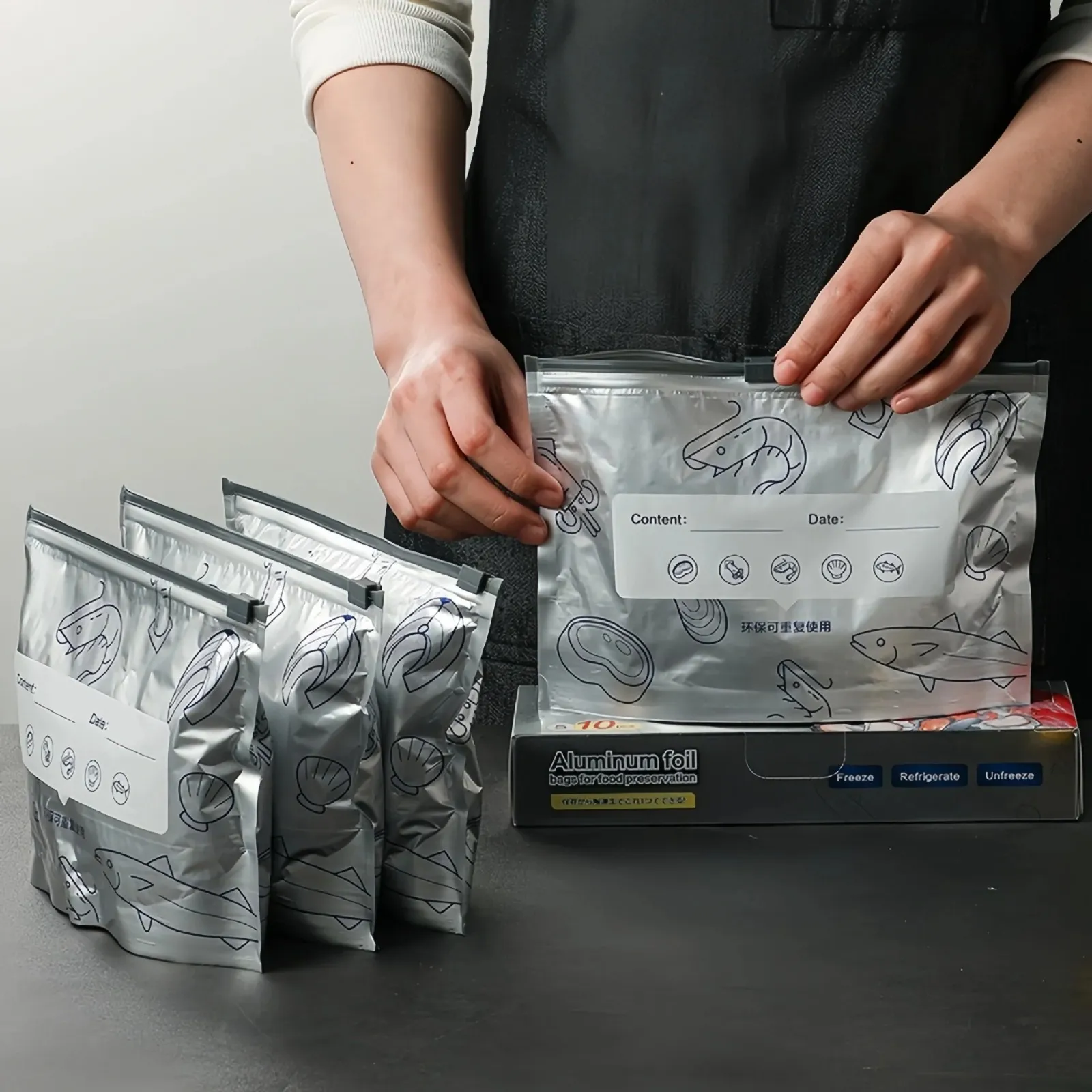 20-Pack Set Aluminum Foil Bag