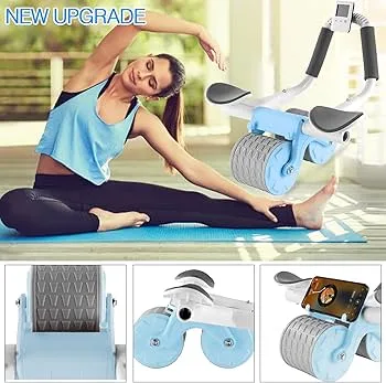Abdominal 4 Wheel Roller  (ইয়োগা ম্যাট ফ্রি)