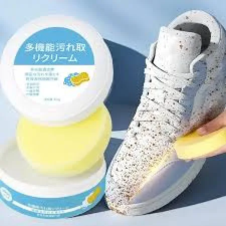 Shoe Cleaning Cream Multifunctional Shoe Cleaner Household Sports Shoes Canvas Cleaner Cleaning Tools With Wipe Sponge 1Pcs